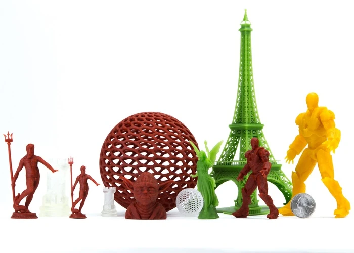 Examples of objects printed with the Pegasus Touch