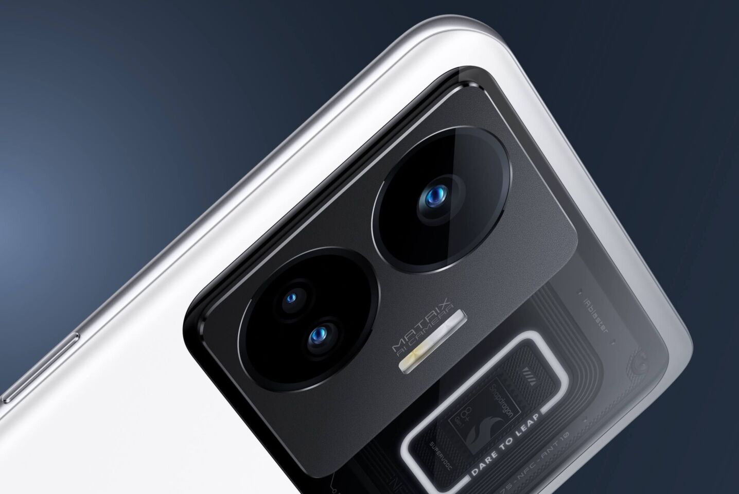 The rear camera array features a 50 MP main, an 8 MP ultra-wide angle with a 112-degree field of view, and a 2 MP macro module.