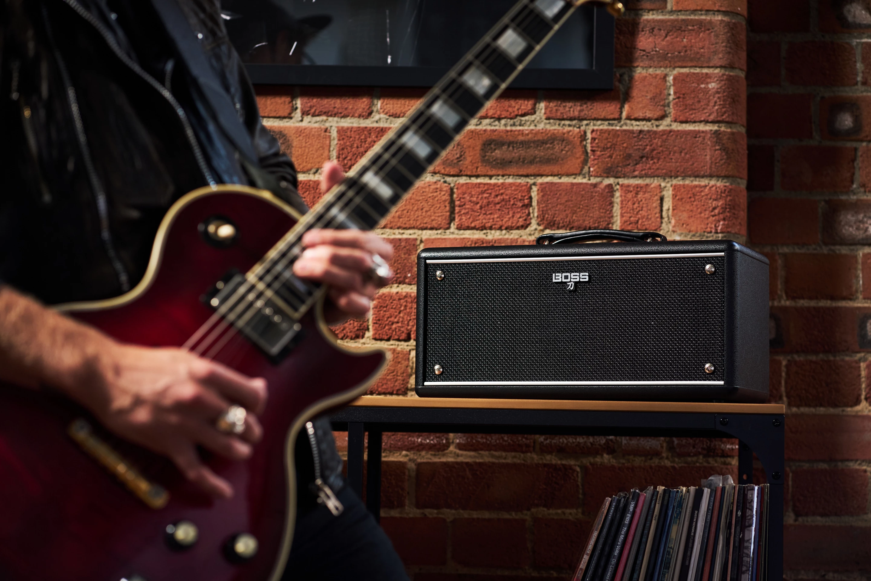 The Katana-Air EX "delivers professional stereo sound and acclaimed Katana tones in a compact footprint" and allows players to go cable-free via battery power and wireless technology