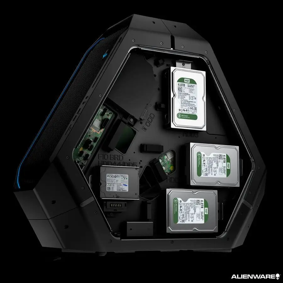 Solid state and HDD hybrid storage options are available, with support for up to five drives