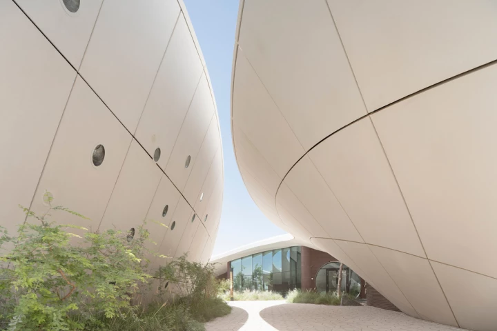 Ghaf Woods Experience Centre seems to grow organically from the terrain