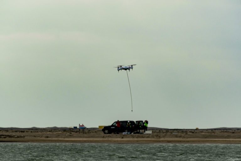 The Pelican drone in action