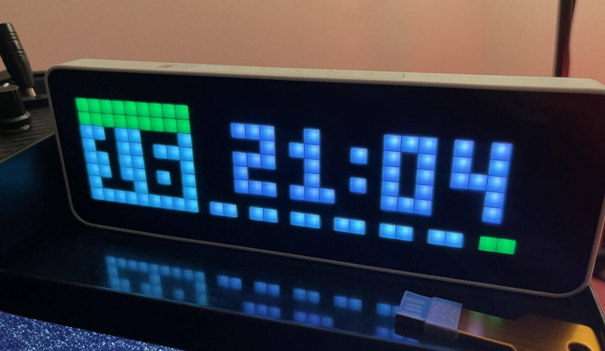 The little pixel clock that became part of my smart home