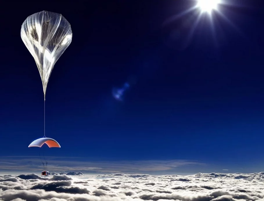 The capsule will paraglide back to Earth (Image: World View Enterprises)