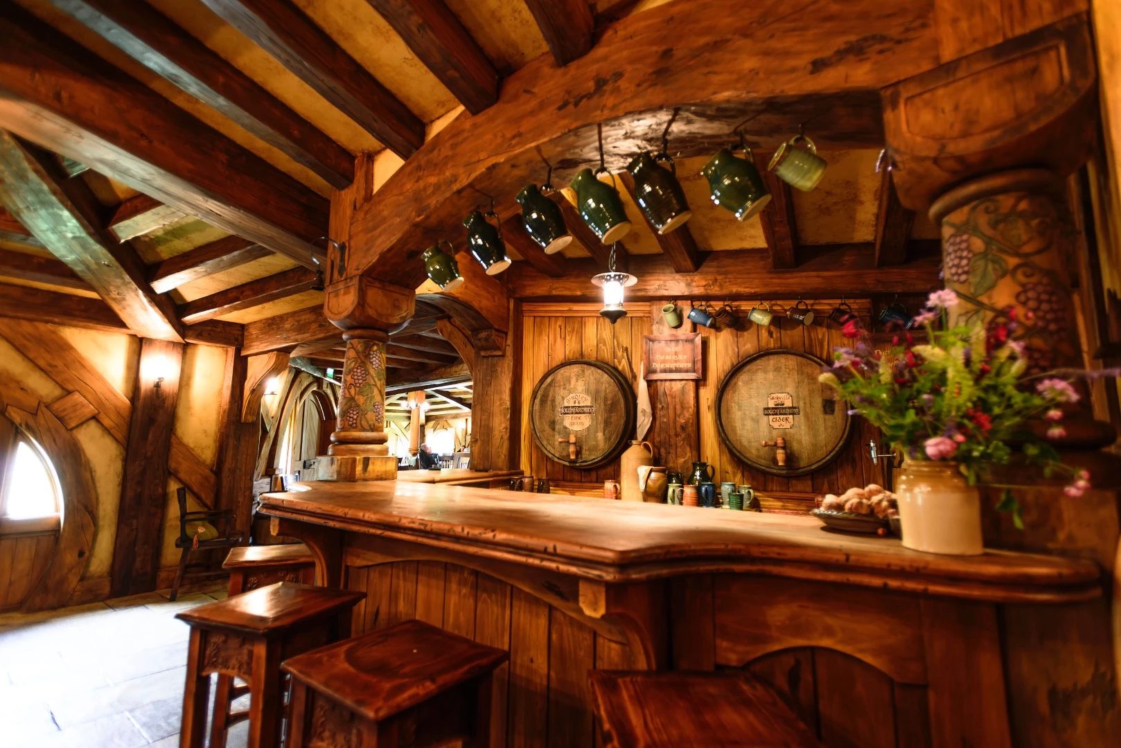 Inside the Green Dragon pub