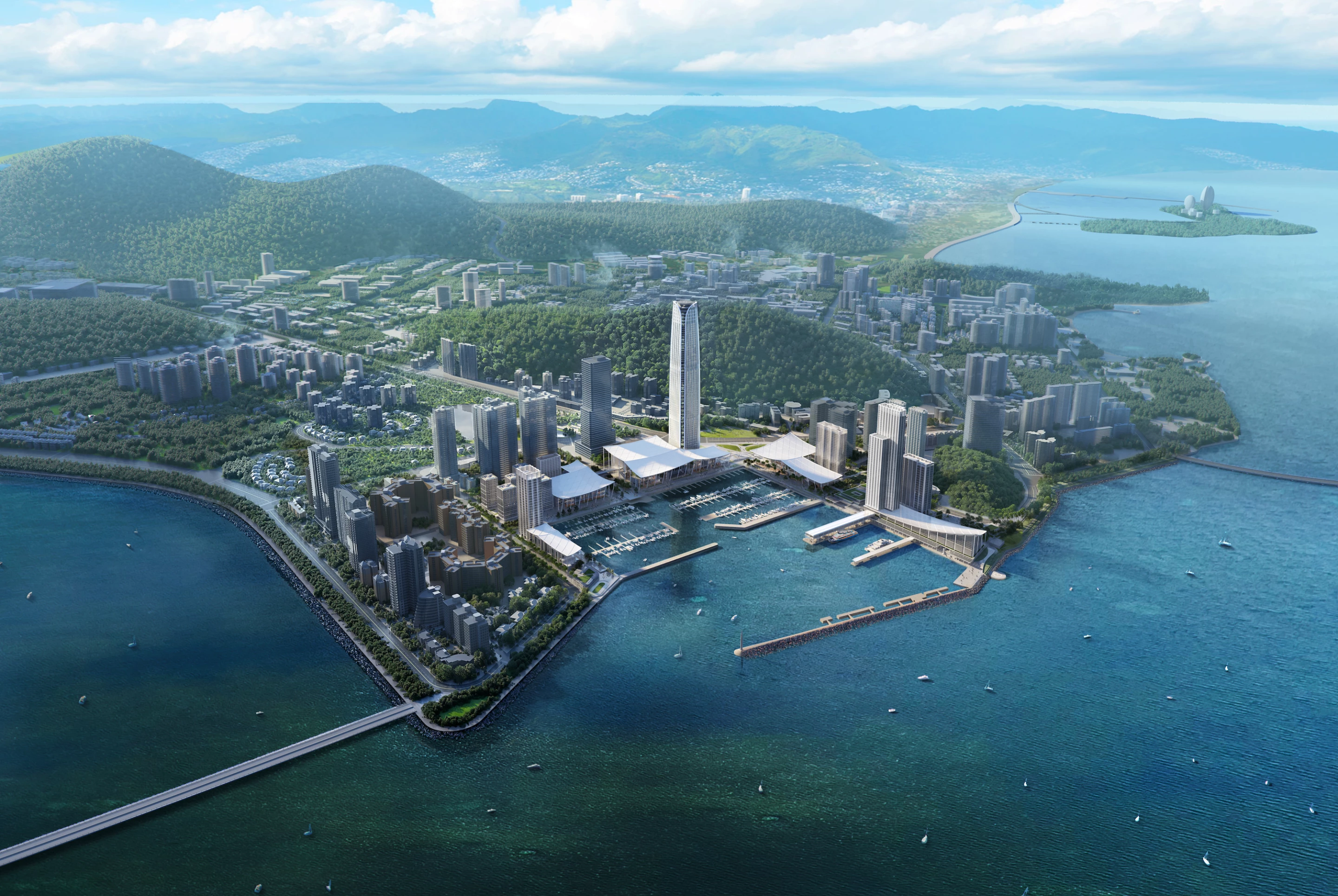 Jiuzhou Bay is due to be completed in 2022