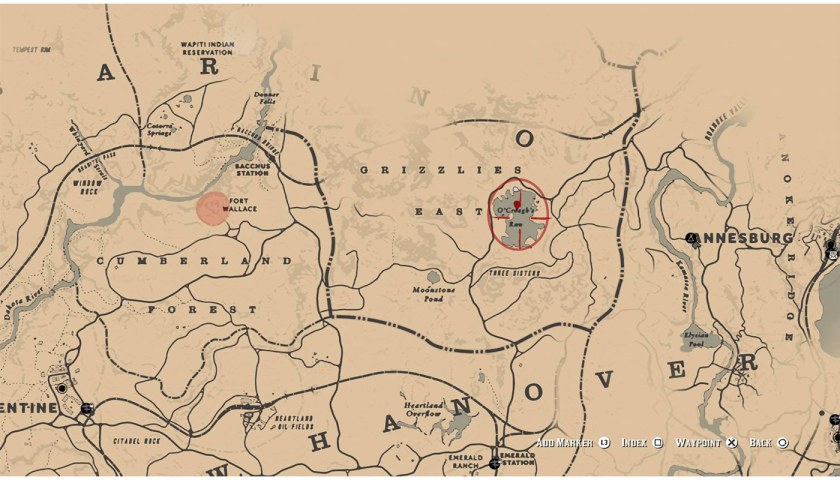 Mapa Red Dead Redemption 1 E 2