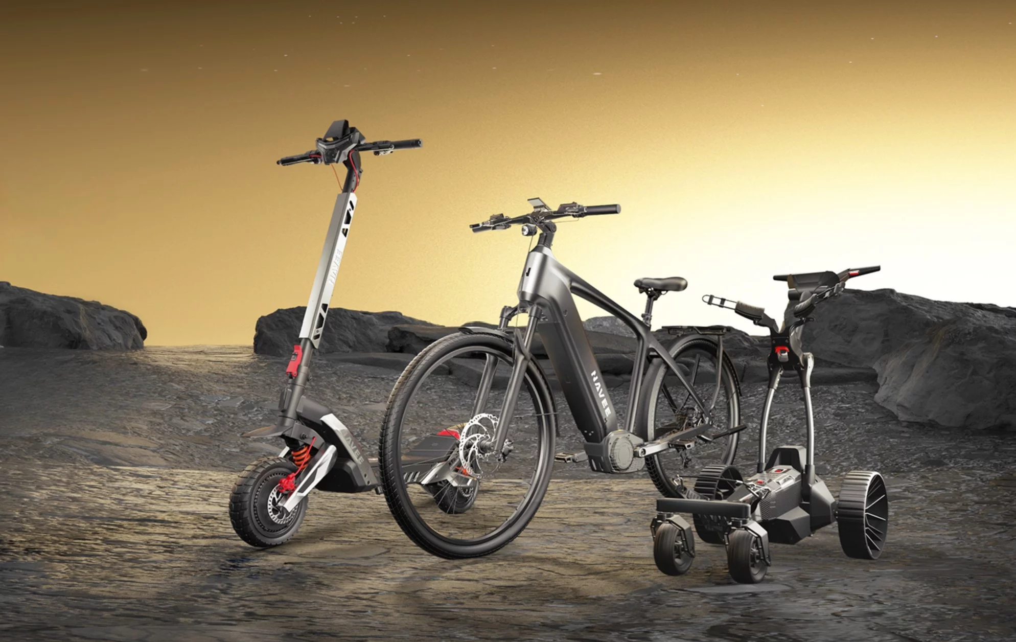 The Navee SP01 launched at IFA 2025 with new e-scooters and electric golf carts