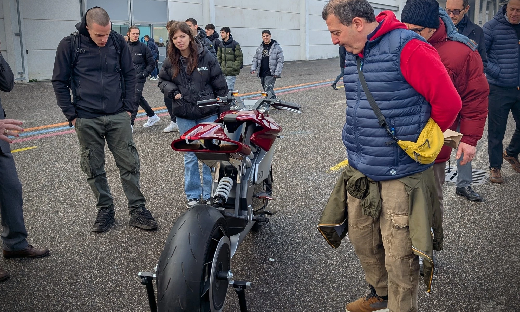 The X-01 draws a crowd