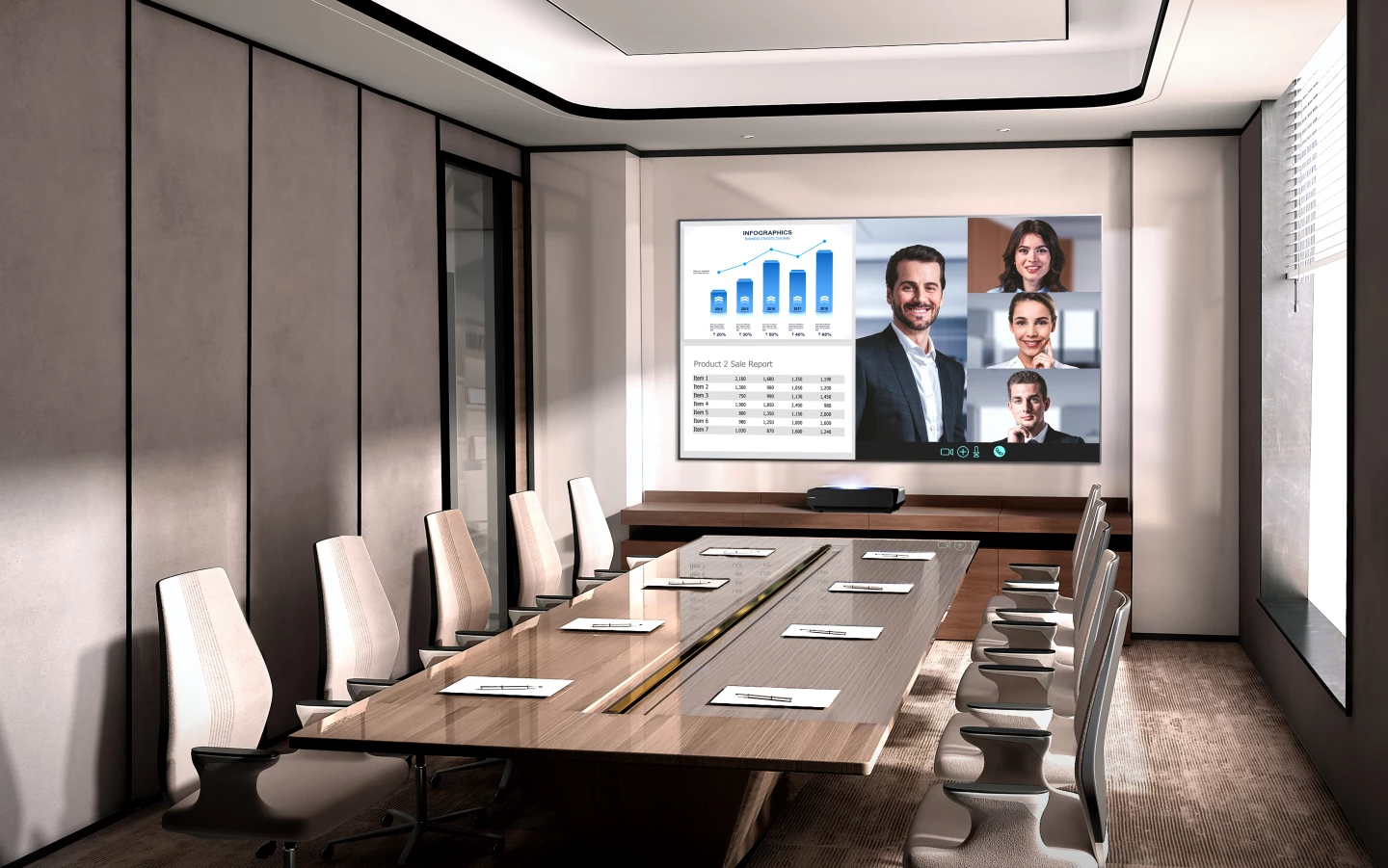 The L5F Laser Cinema is not necessarily reserved for home entertainment, but could give business presentations more pop too