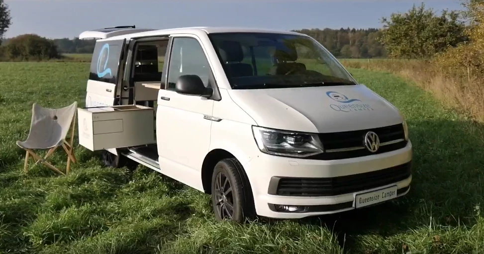 Queensize Camper Inside Two camper van