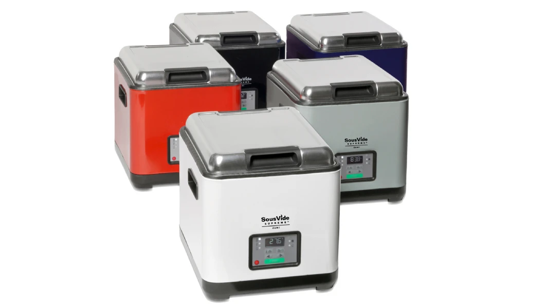 The SousVide Supreme Demi precisely controls food cooking temperatures