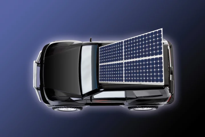 Perovskite solar cells, which are much smaller than traditional panels, could soon revolutionize electric vehicle charging