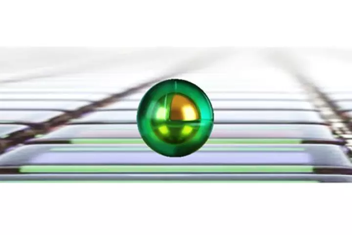 The smallest pixels ever created are made with a gold grain coated in an active polymer that switches color with electricity, sprayed onto a flexible reflective surface