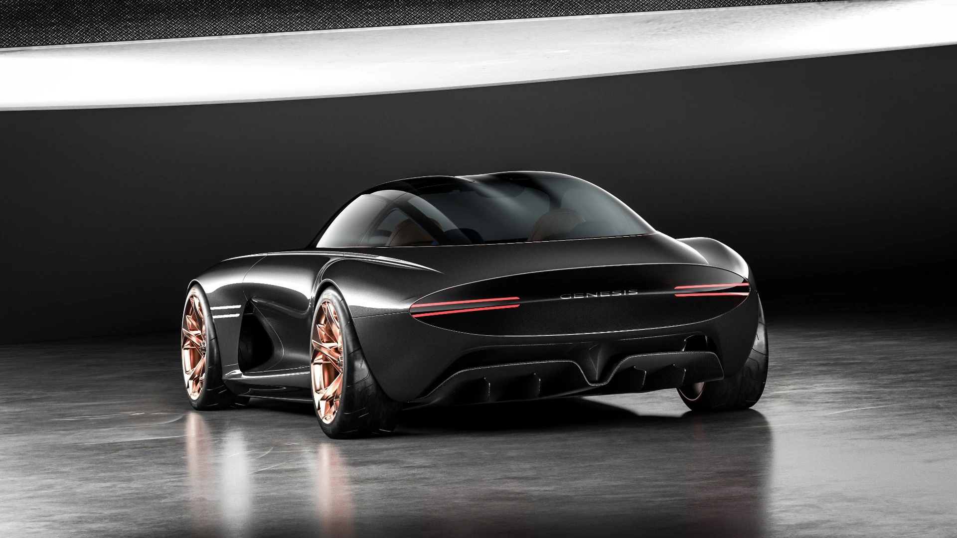 The powerful haunches and double-bubble roof are key elements of the Essentia's styling