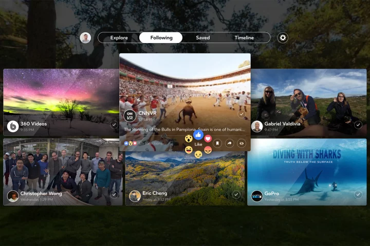 Facebook announced its 360° video app has landed on the Samsung Gear VR