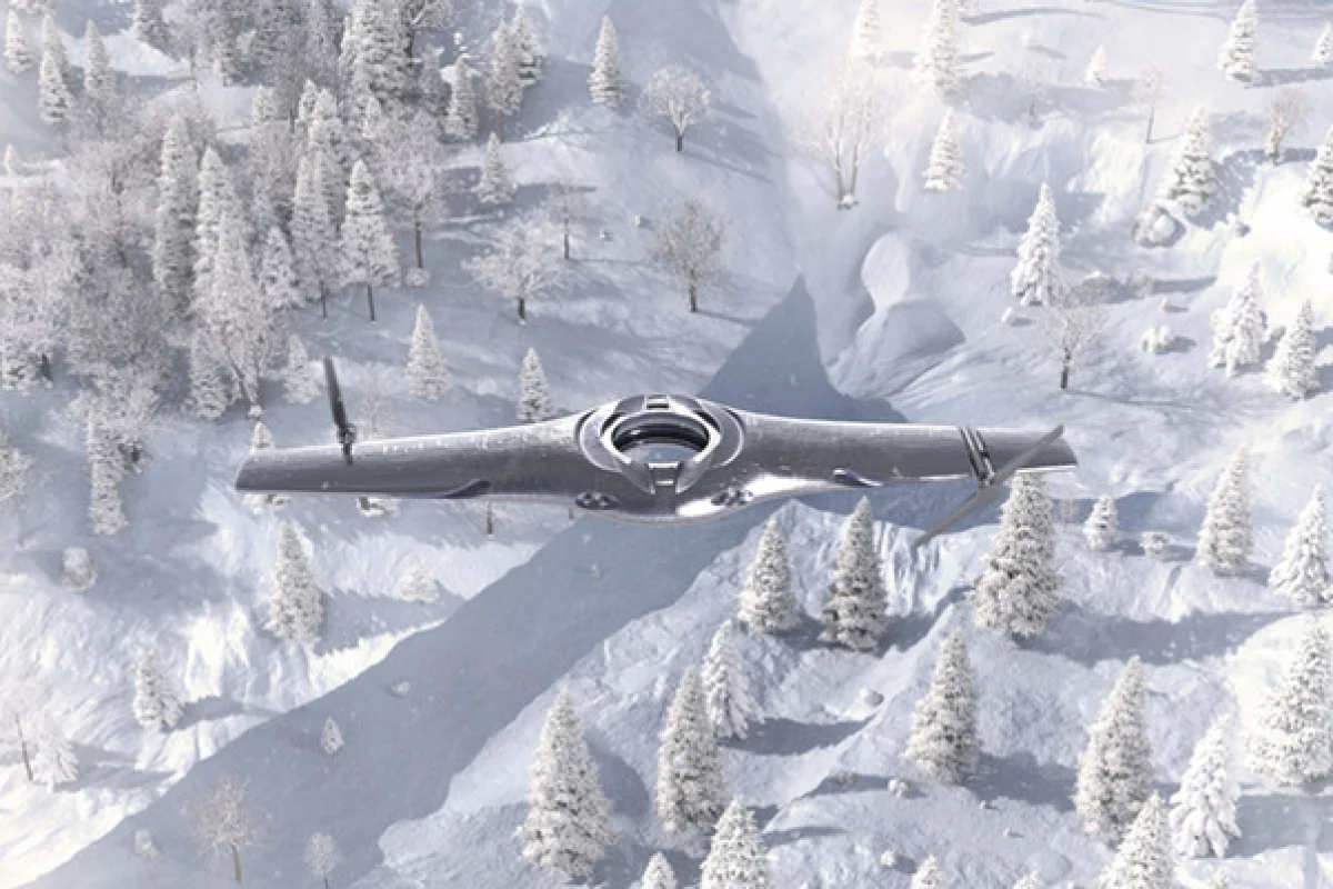 An Adaptive UAV, transitioning between fixed-wing and rotary wing modes