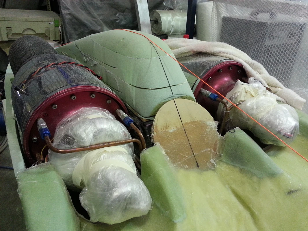 Production photo showing board build and engine integration (Photo: Daz Fellows)