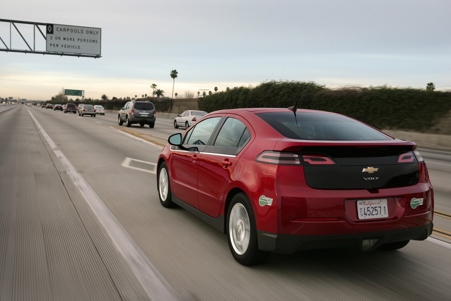 The Volt has been popular in California, where it earns drivers HOV privileges