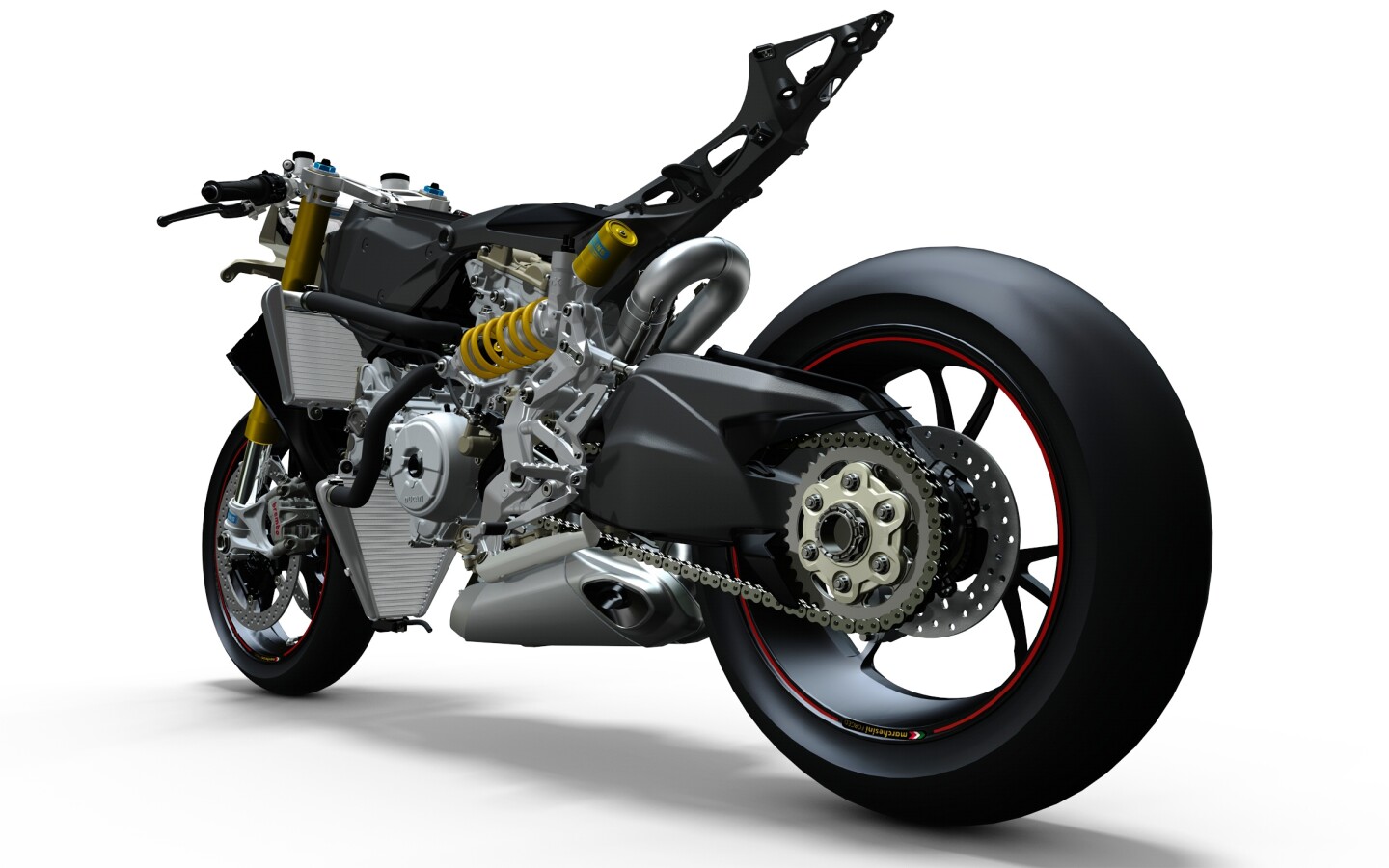 CAD image of the Ducati Panigale