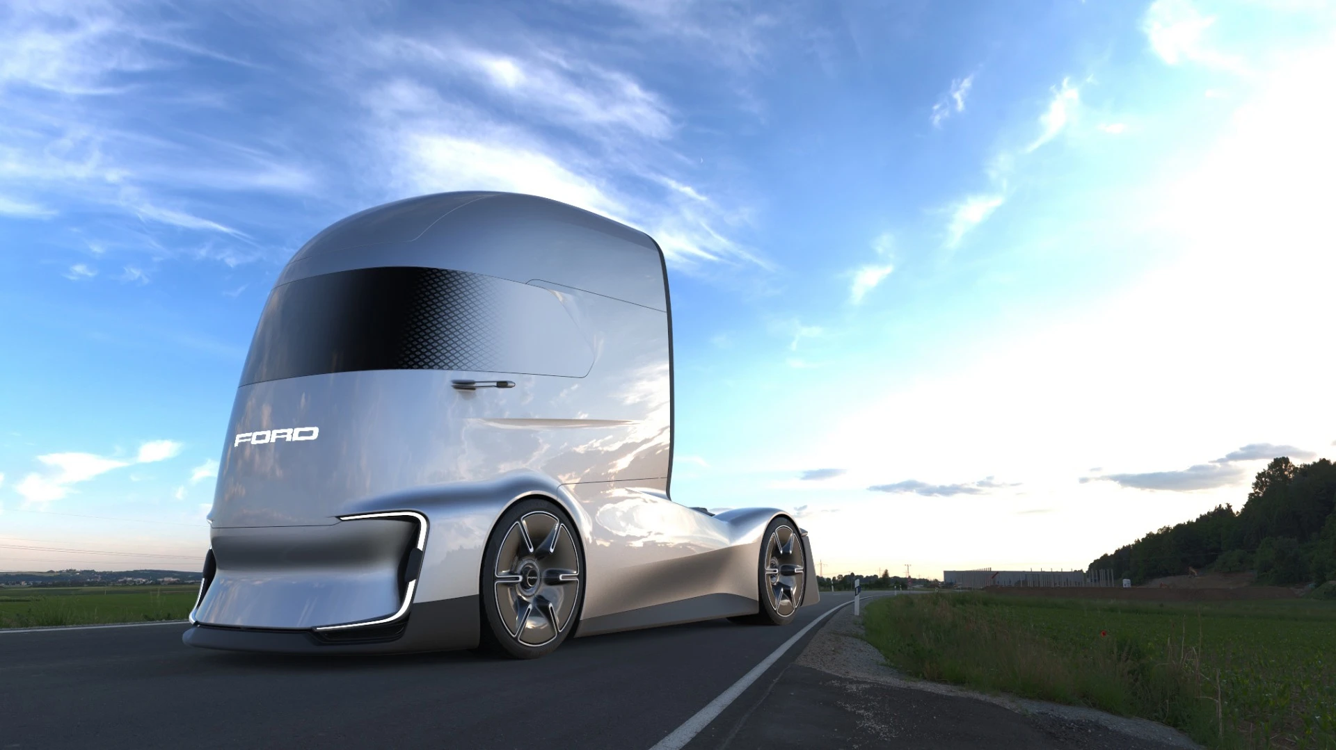 The design inspiration for the F-Vision truck, Ford’s designers say, comes from comic book characters