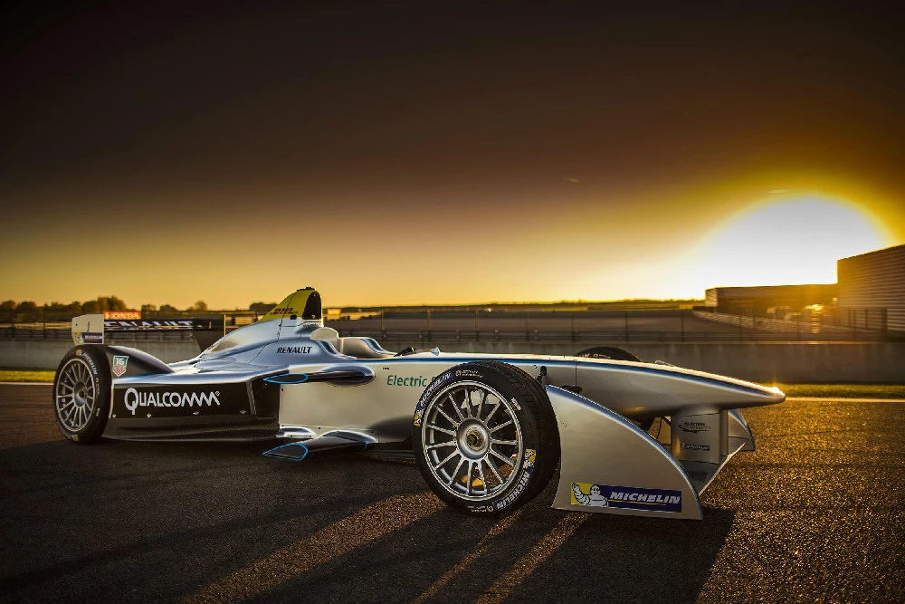 Ten teams, with two drivers, will drive fully-electric Formula E racers at speeds in excess of 225 km/h (140 mph) (Photo: FIA Formula E)