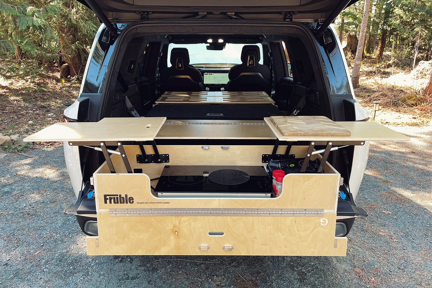 The Camper Kit for R1S, fully deployed