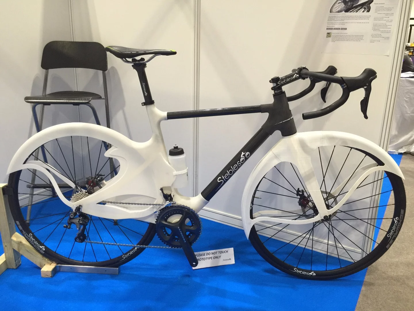 The Stebles Bike prototype, on display recently at the London Bike Show