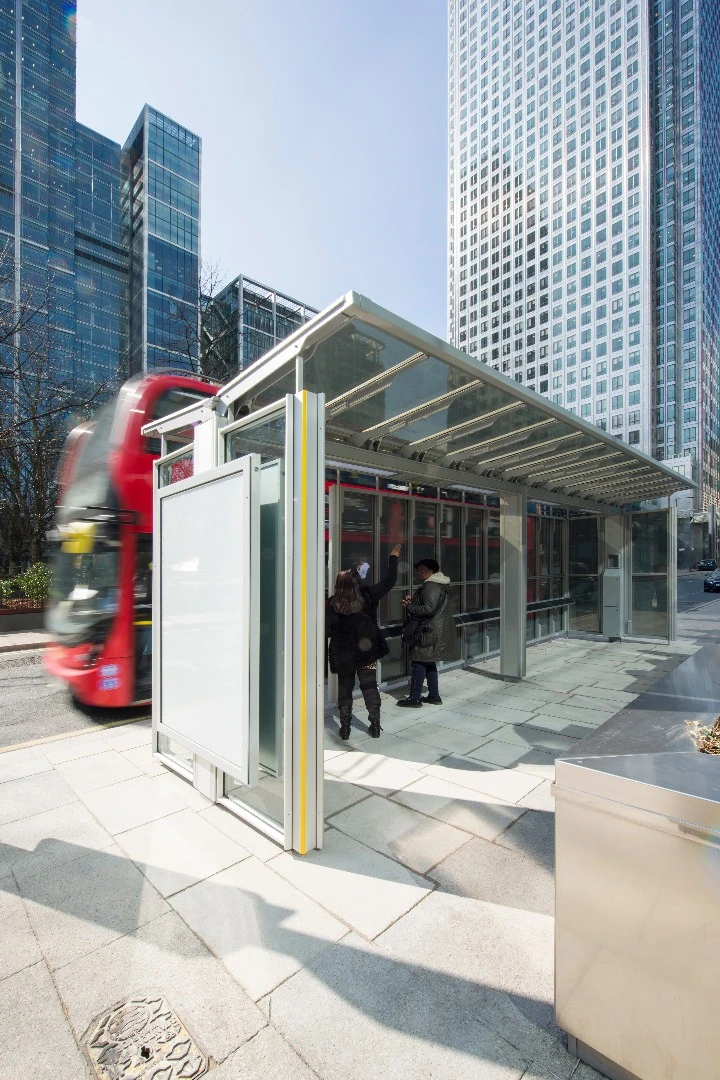 The shelters are designed to be aesthetically pleasing