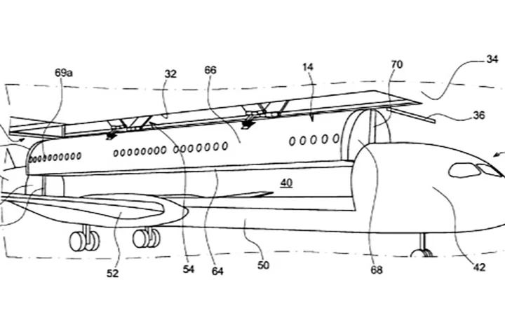 The patent puts forward a vision of a very different airport experience