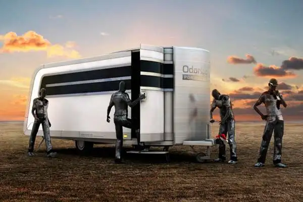 Odorico Pordenone expandable trailer by Jakub Novak - side view