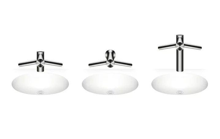 The Airblade Tap houses the unit's key components under the sink