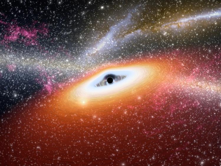 Artist's impression of early black hole (Image: NASA/JPL-Caltech)