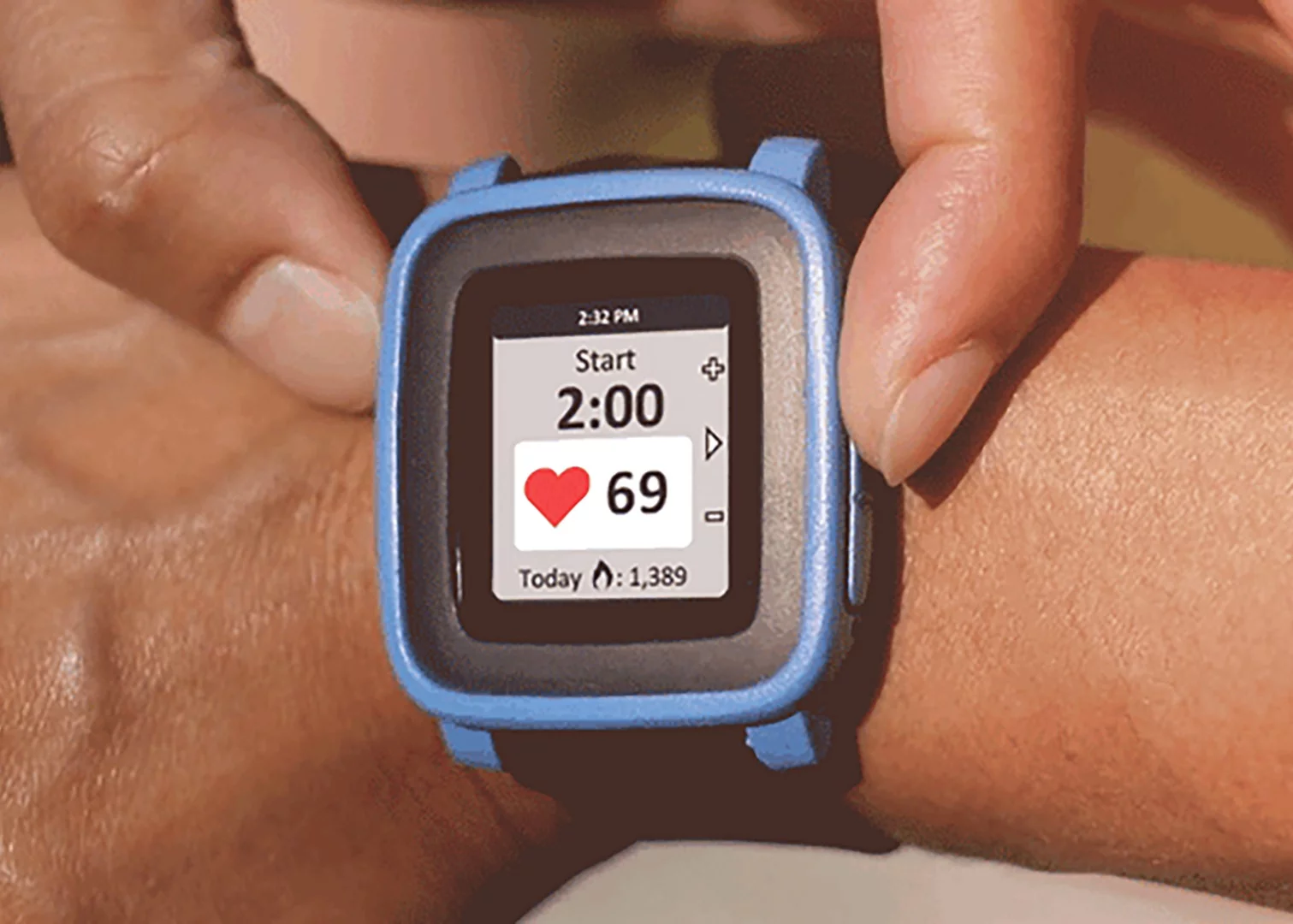 Heart rate data is funneled back to the official Pebble Health app