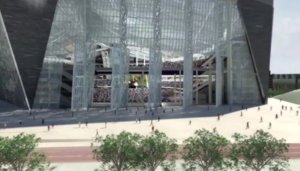 The design of the stadium is intended to give spectators a sense of space