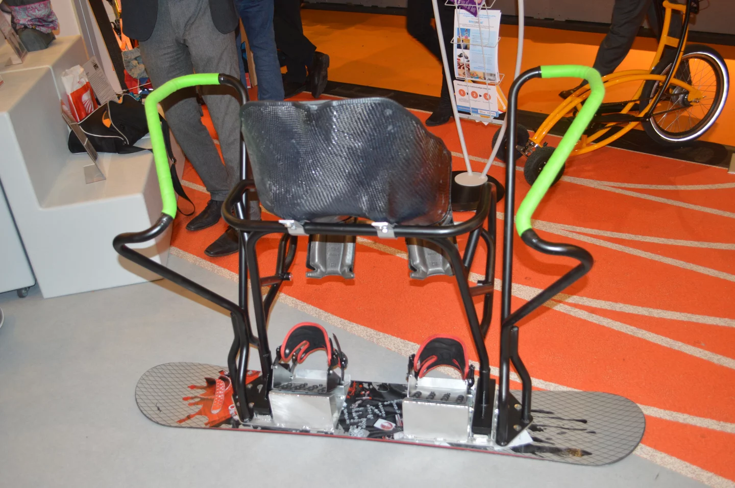 Prodaptive snowboard allows for carving without lower body strength