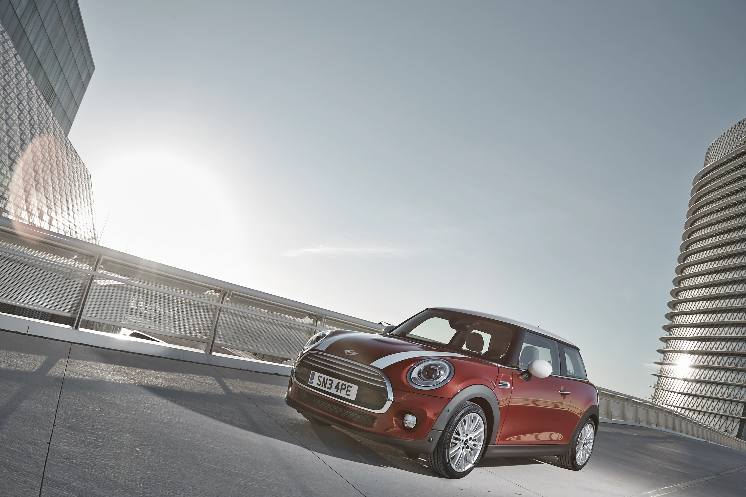 The new Mini Cooper uses classic Mini design elements