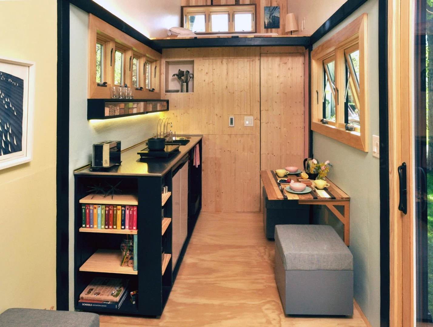 Frank Henderson and Paul Schultz's recently-completed Toybox Tiny Home stands out from the crowd with its well-designed interior