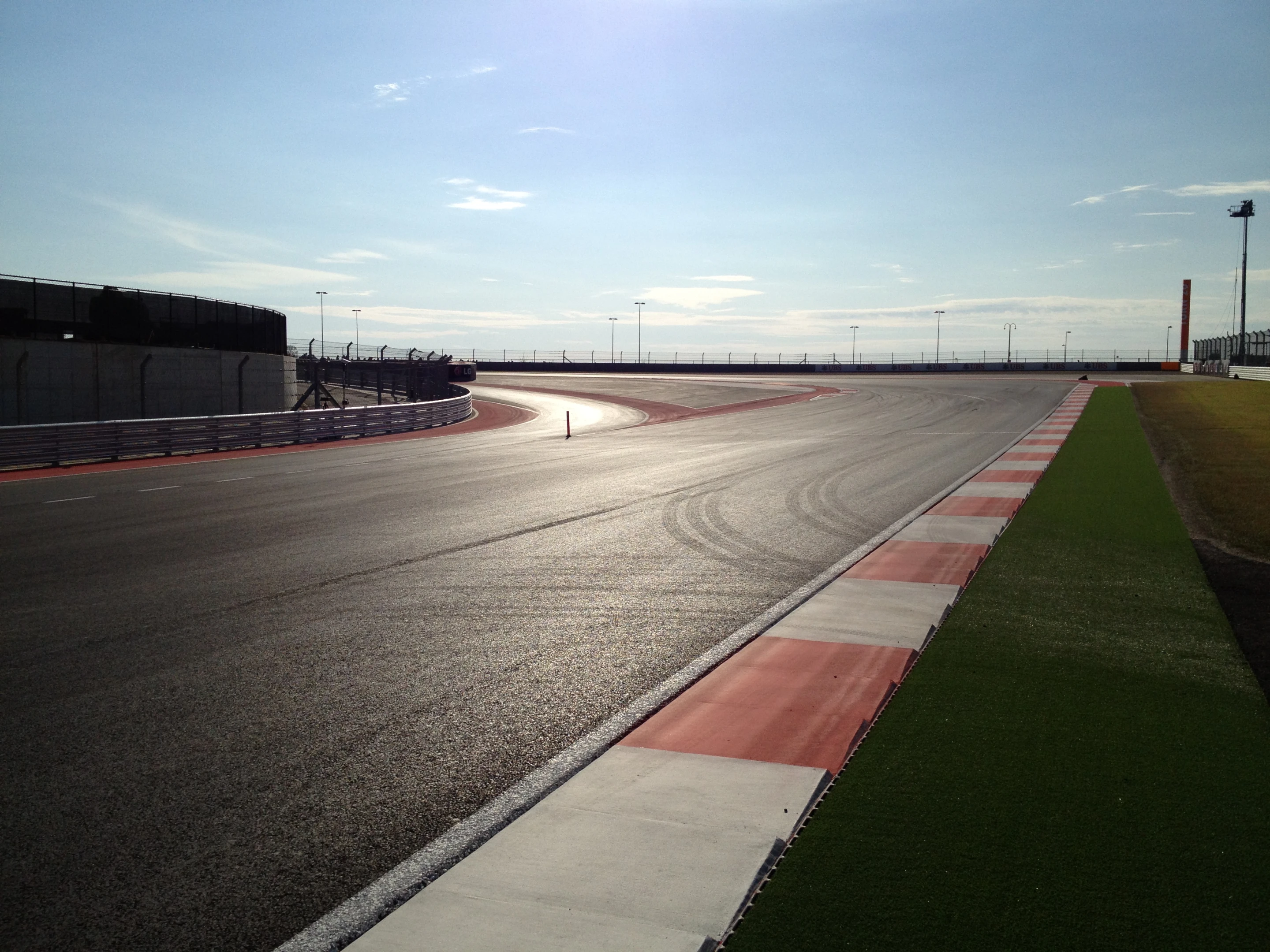 My view of looking towards turn 20, the last turn of the track that leads back to the start/finish line (Photo: Francis Govers III)
