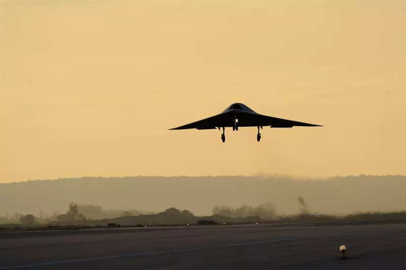 The nEUROn Unmanned Combat Aerial Vehicle (UCAV) demonstrator takes to the air for the first time