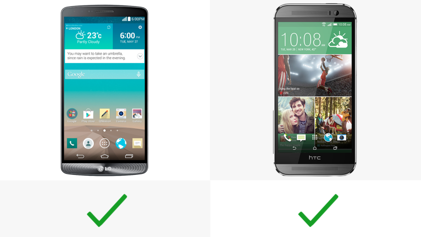 Both handsets feature infrared technology