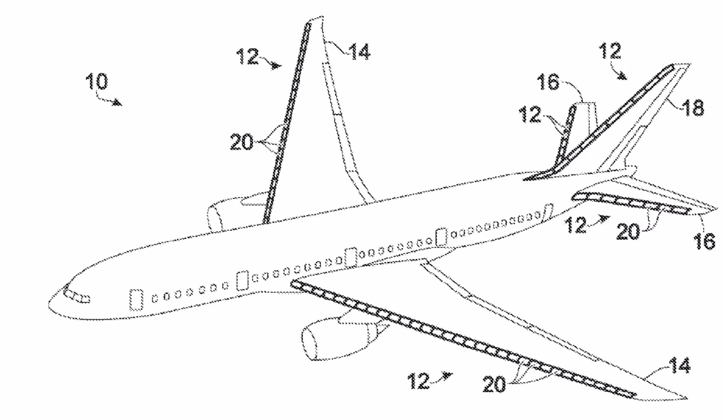 The sections would be applied to the leading edges of wings, stabilizers, and rudders