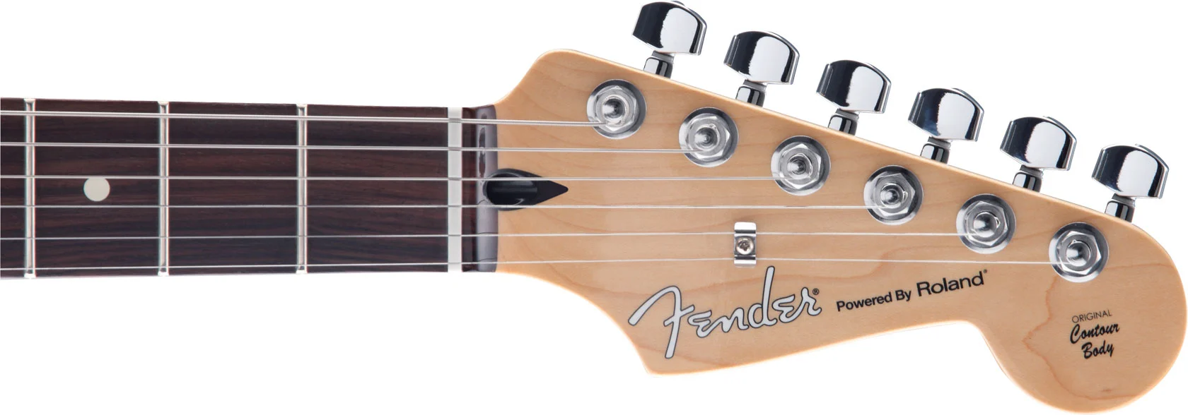 The instantly recognizable head of the Strat, which is carried through to the G-5