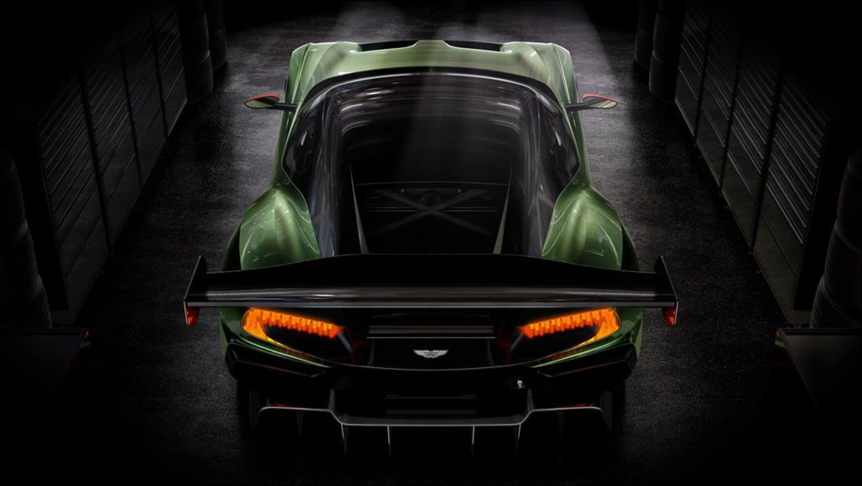 Rear view of the Aston Martin Vulcan