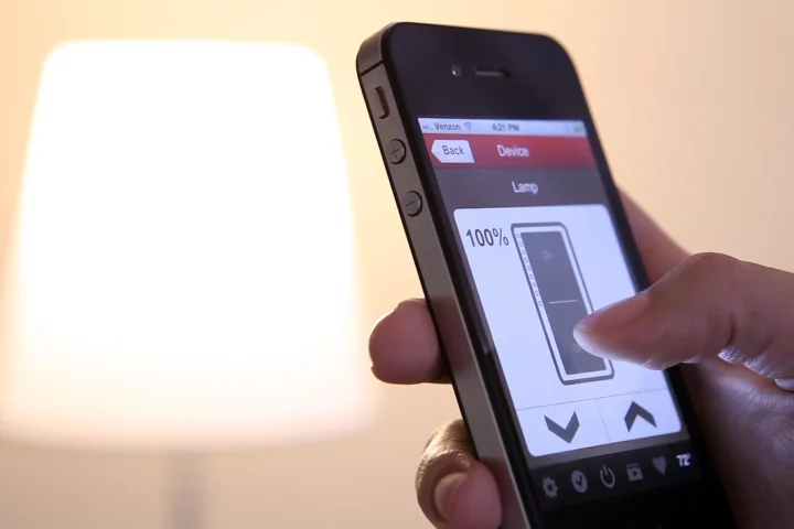 INSTEON's new LED light bulb can be paired with its free iOS and Android app so that the bulb can be turned on, off, or dimmed, using contemporary smartphones