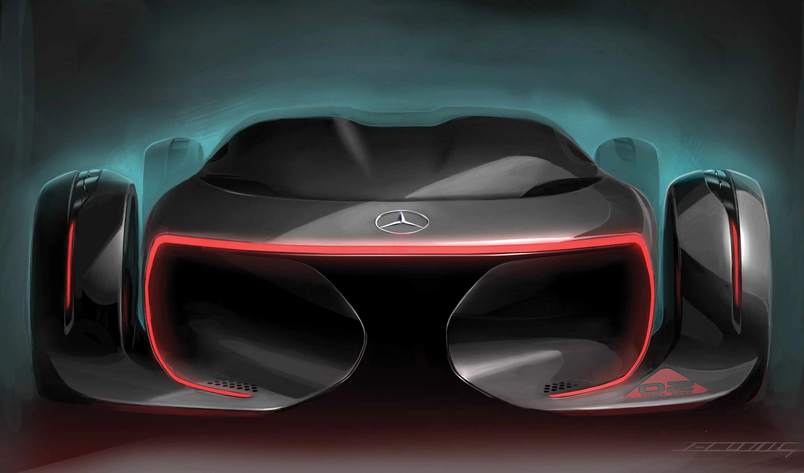 Silver Arrow rear view close up (Image: Mercedes-Benz Research & Development North America)