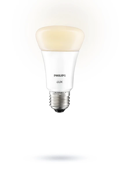 Philips is also launching hue lux, a bright white-only version of the traditional hue bulb