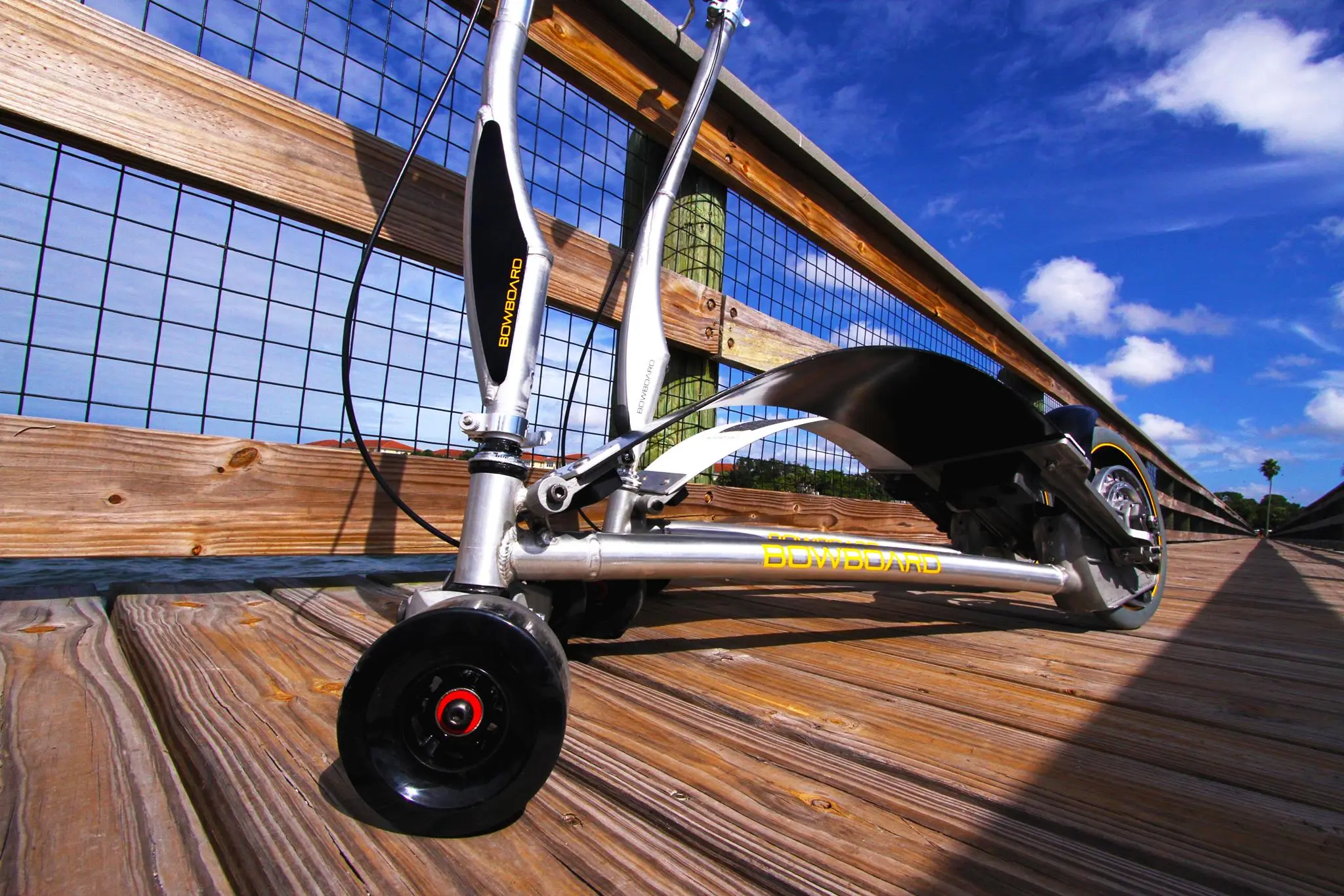 The developers say that once mastered, users can bounce along at cruising speeds of around 12 mph
