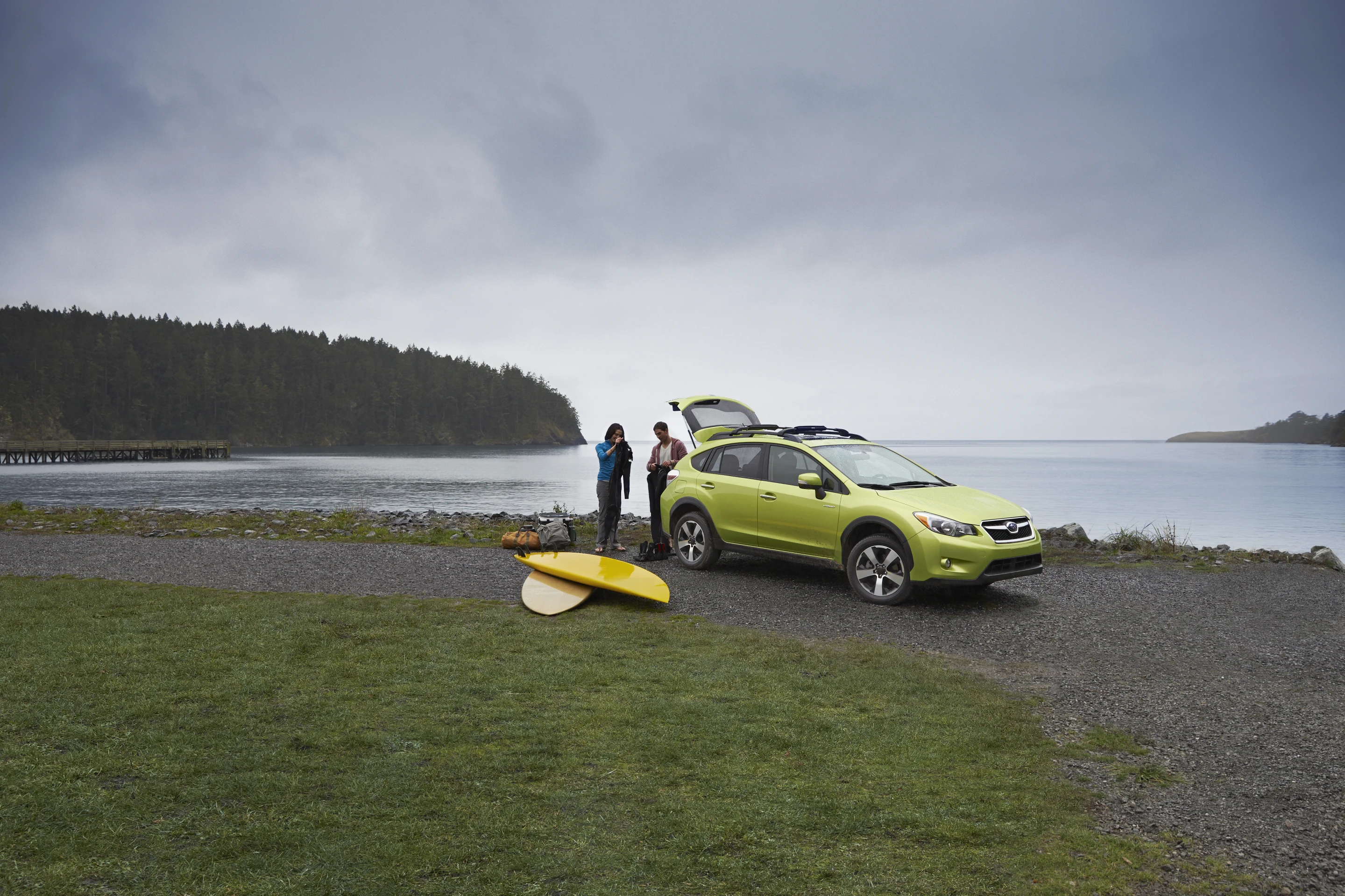 Chassis modifications were made to improve the hybrid's handling and ride in light of the added weight