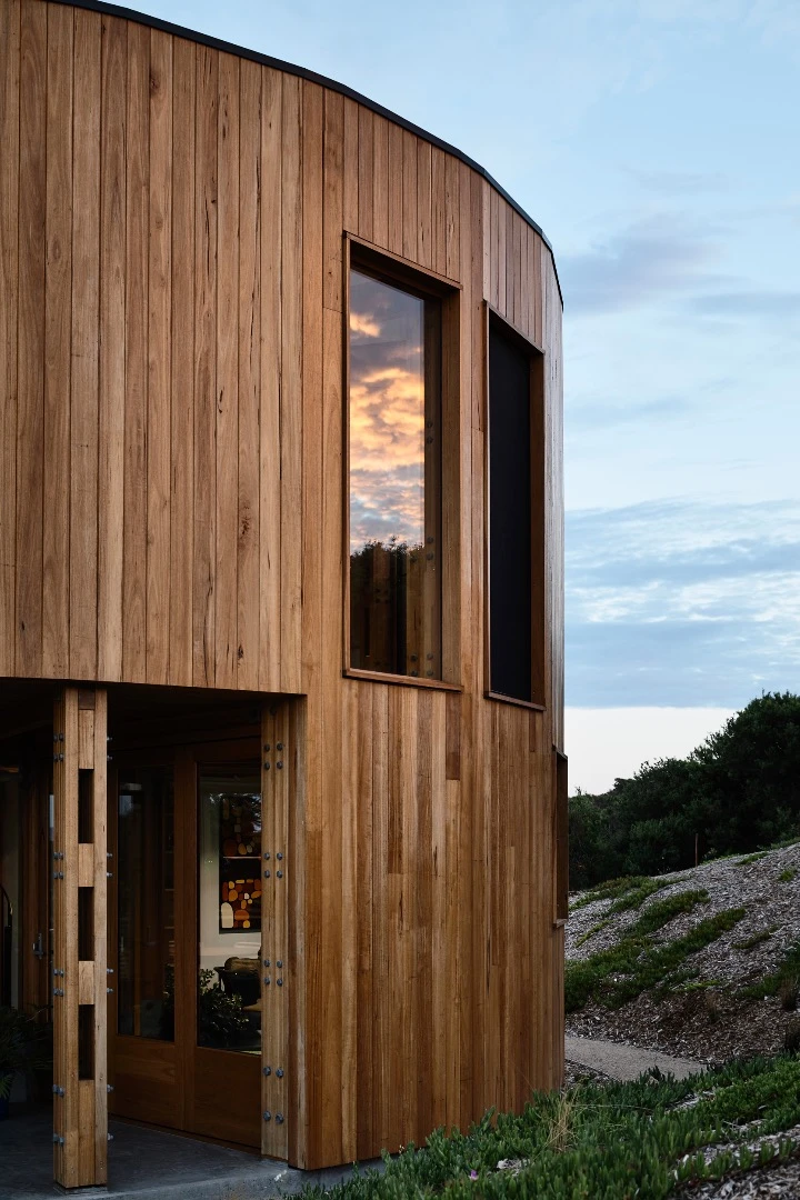 St Andrews Beach House is predominantly built from timber